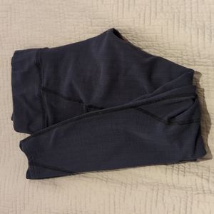 Pact, Blue Chevron Leggings, Size Medium